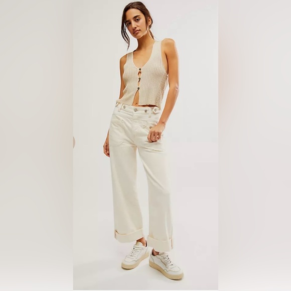 We The Free Denim - NWT FREE PEOPLE WE THE FREE PALMER CUFFED JEANS 🤍🤍